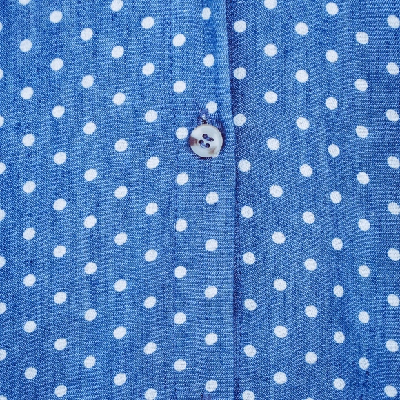 Mo:Vint Denim Button Down Top Size M (C5) - Picture 4 of 5